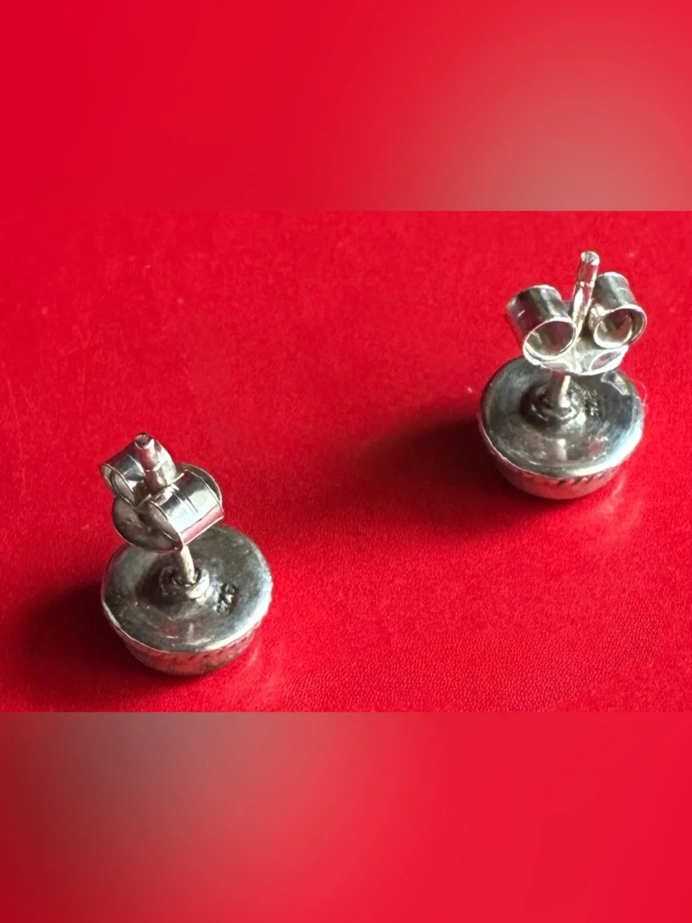 925 Silver Earrings,Sterling Silver Blue Gemstone Stud Earrings - Unbranded - Picture 4 of 6